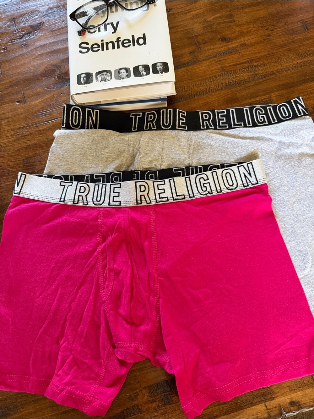 True Religion XL Fly Front Cotton/Spandex Boxer Brief (2 Single Pairs No Box)